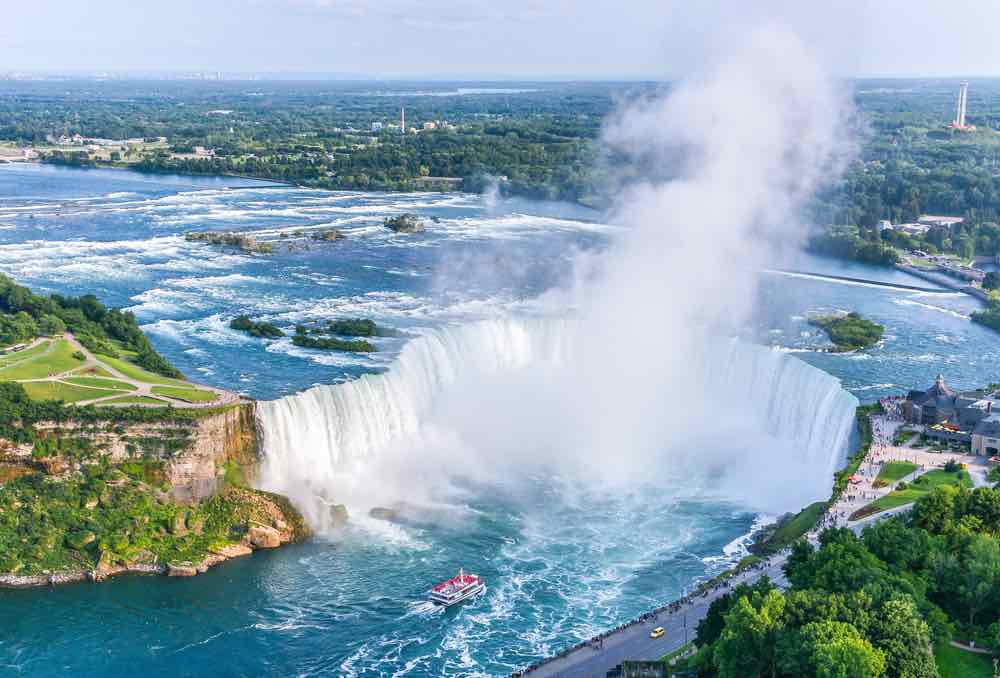 Uitzicht over de niagara Falls